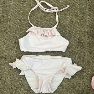 Girls Mikoh pale pink bikini